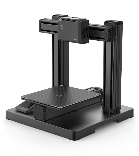 Atviro tipo 3D spausdintuvas su metaliniu rėmu ir reguliuojama spausdinimo platforma