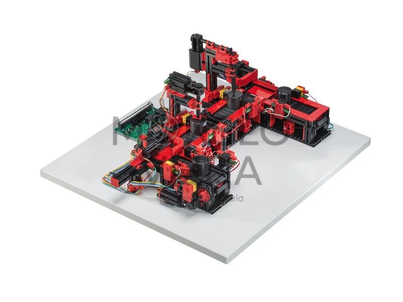 Indeksuota linija su dviem apdirbimo stotimis 24V