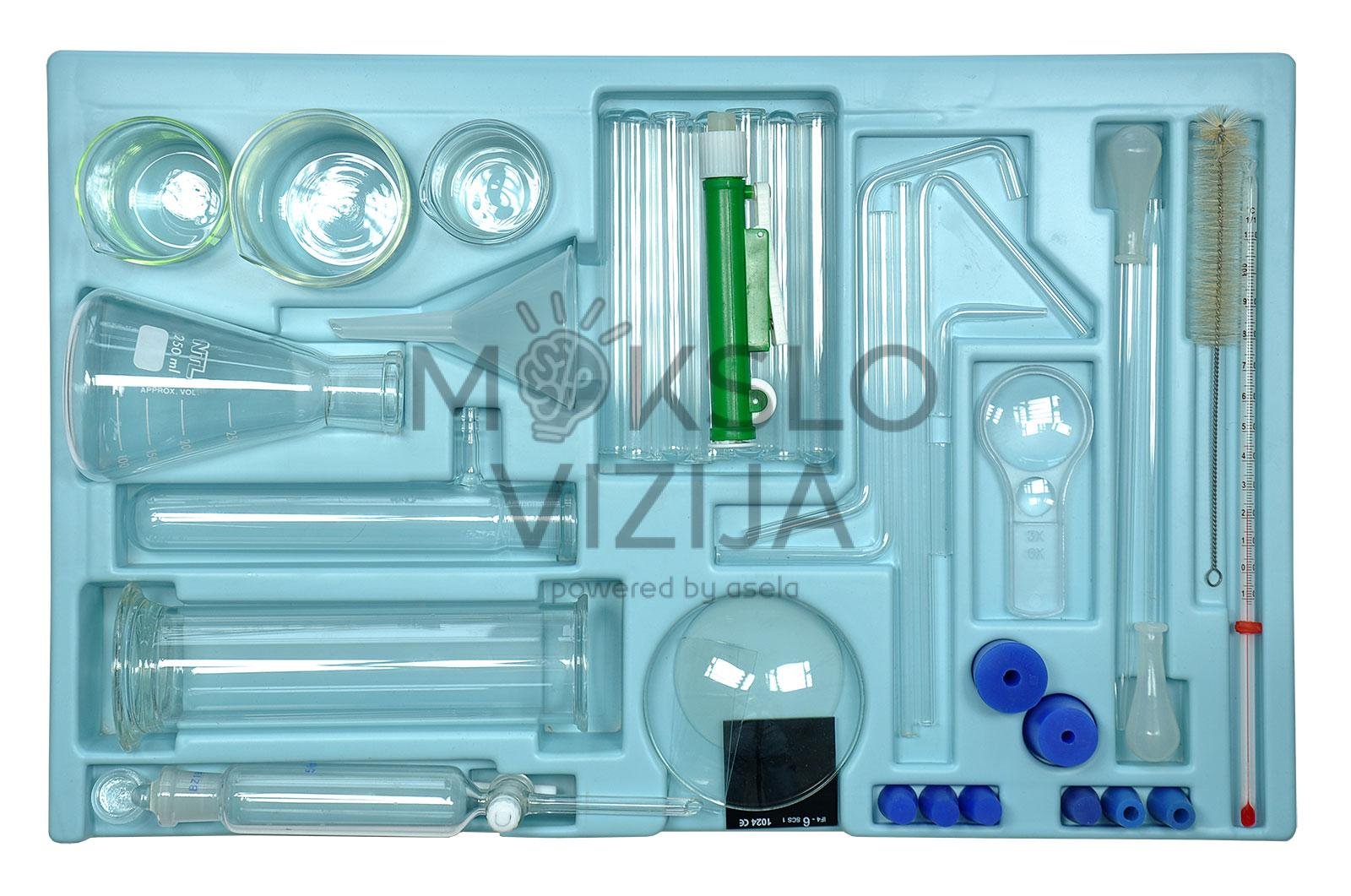 Chemijos laboratorijos stiklo dirbiniai