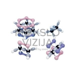 Organinių molekulių struktūrų rinkinys (4 modeliai)