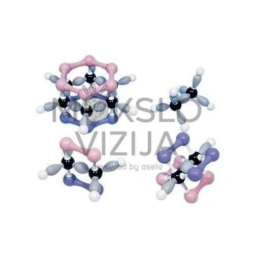 Organinių molekulių struktūrų rinkinys (4 modeliai)
