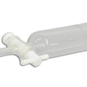 Nuleidžiamas piltuvas, 50 ml, cilindrinis, su kamščiu