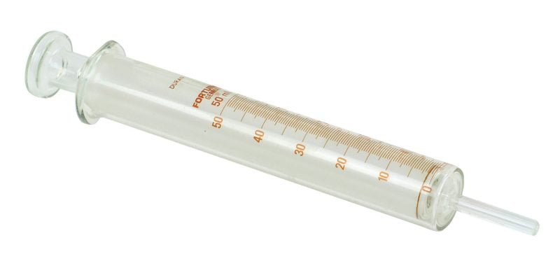 Švirkštas, 50 ml, stiklinis