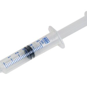 Švirkštas, 5 ml, plastikas (3 dalys)
