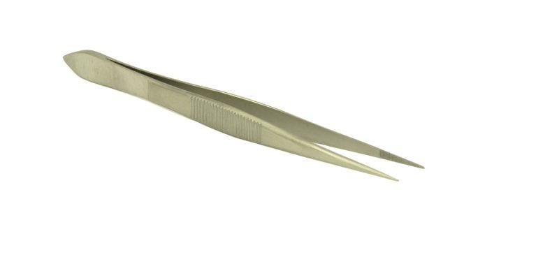 Žnyplės, smailiais galais, plieninis, 115 mm