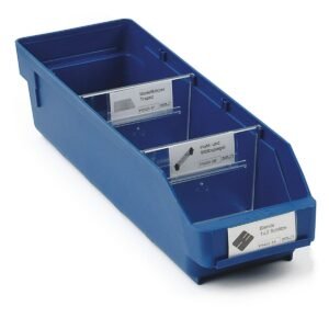 Sandėliavimo padėklas, 400x120x95mm, mėlynas