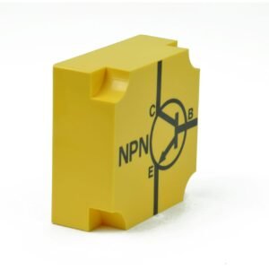 Tranzistorius NPN, apatinė dešinė