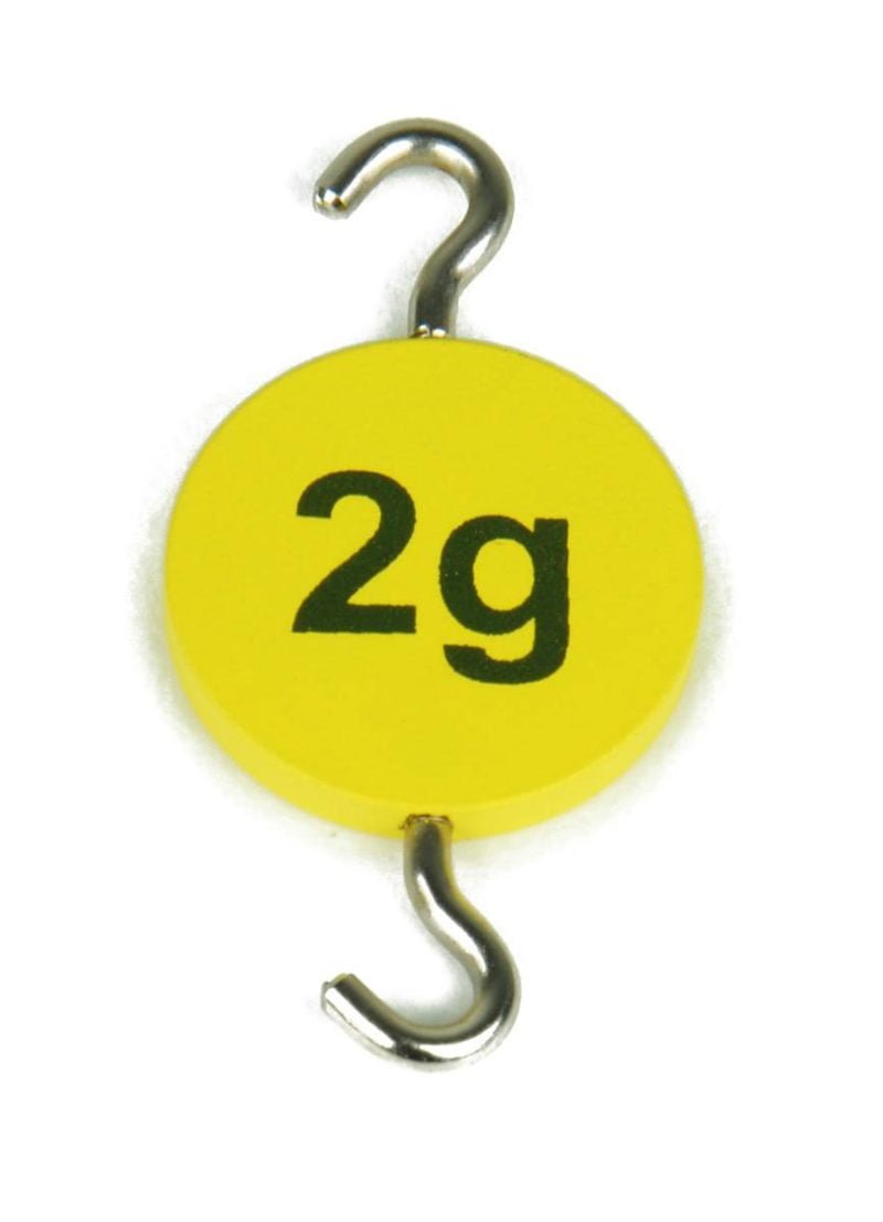 Svoris ant kabliuko 2 g