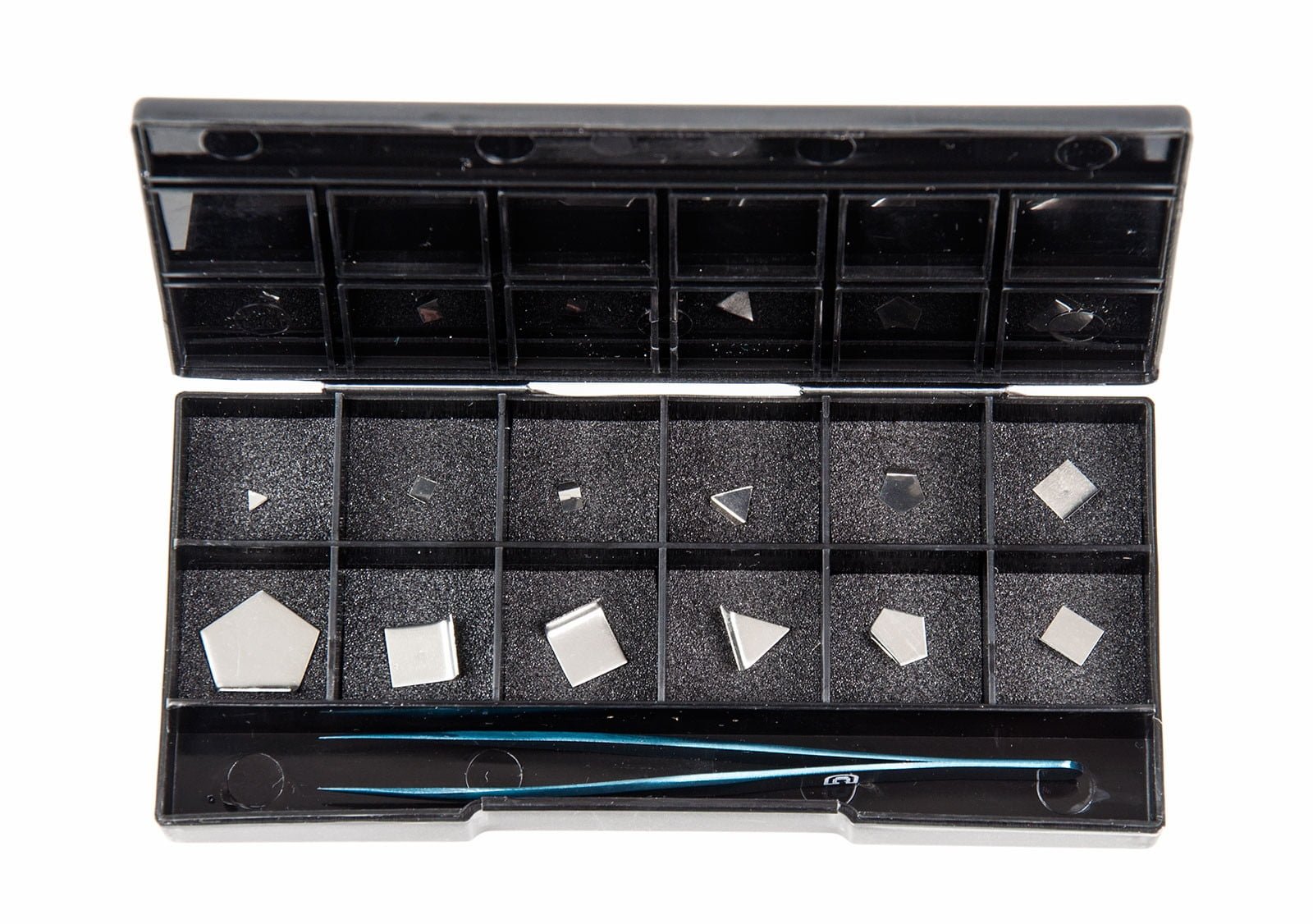 Svorio rinkinys 1 - 500 mg, 12 dalių, dėžutėje, su žnyplėmis