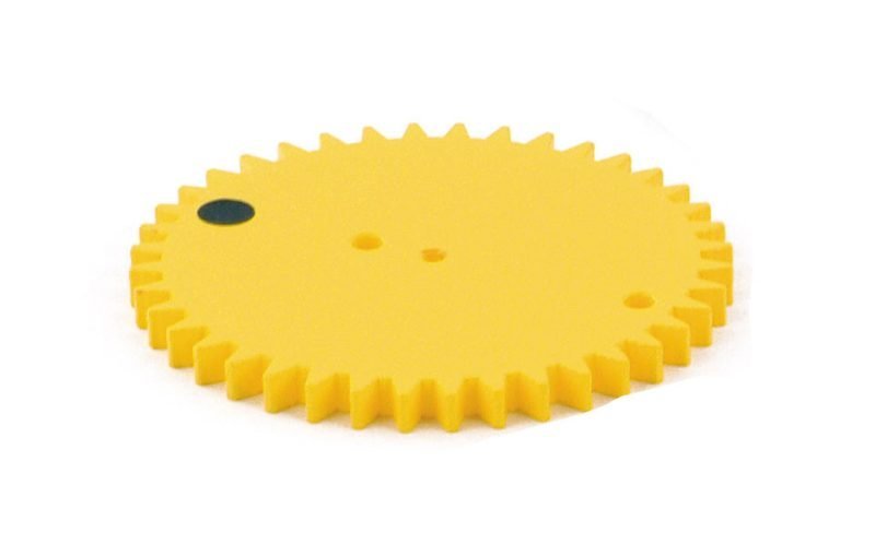 Krumpliaratis su 40 dantų, geltona, D=84 mm