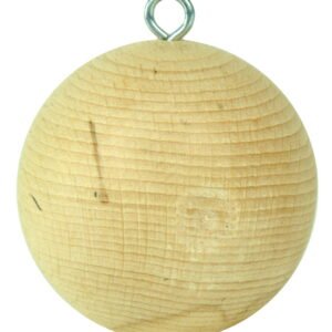 Švytuoklinis rutulys su kabliuku, medinis, D=60 mm