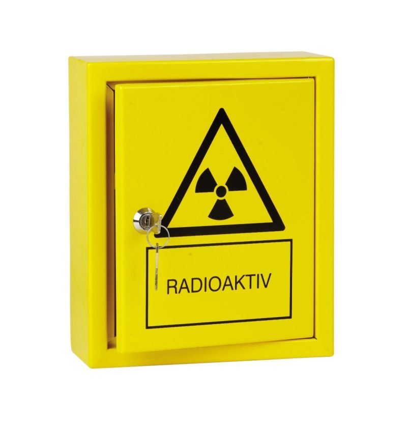 Dėklas radioaktyviesiems šaltiniams, metalinis