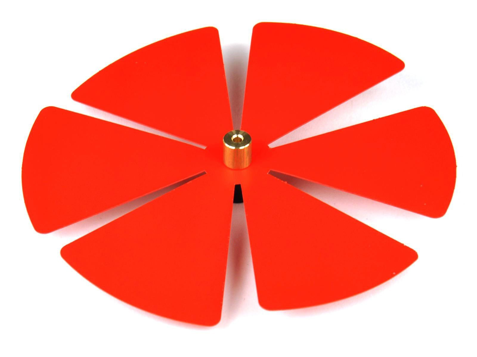 Propeleris šiluminiam srautui demonstruoti, metalinis