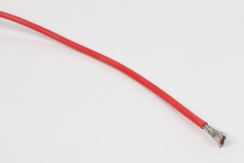 Silikono kabelis, 2,5 mm², raudonas, metras