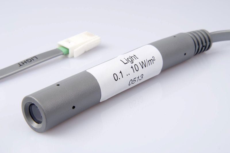 Jutiklis šviesos, spektrinės spalvos ir infraraudonieji spinduliai (0,1...10 W/m²)
