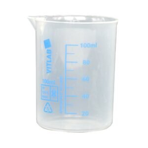 Plastikinė stiklinė, 100 ml, su snapeliu