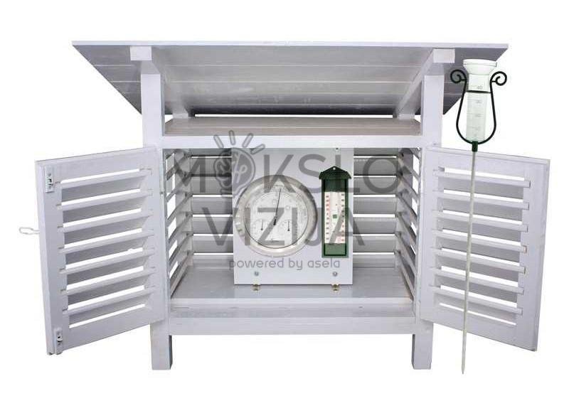 Didaktinė medinė meteorologinė stotelė, namo tipo