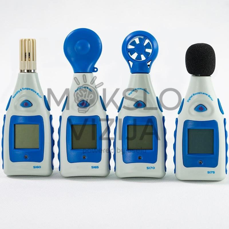 4 elektroninių aplinkos matavimo prietaisų lagaminas - Image 2