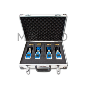 4 elektroninių aplinkos matavimo prietaisų lagaminas