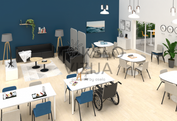 Akustinė sienelė 70 x 5 x 160 su ratukais - Image 5