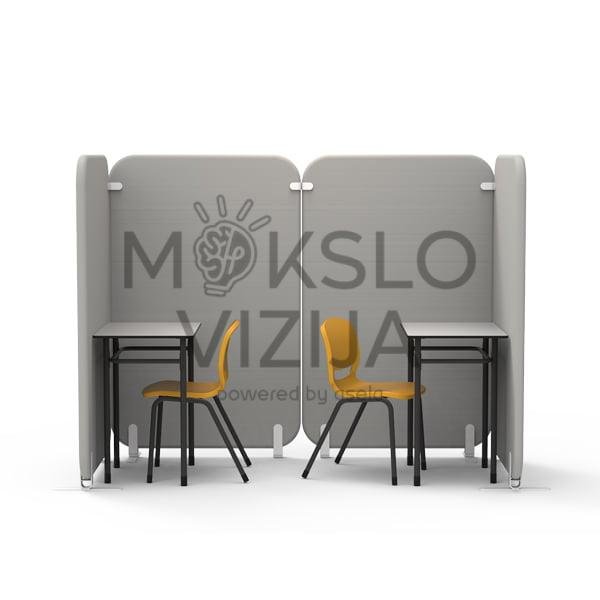 Akustinė sienelė 70 x 5 x 160 su ratukais - Image 2