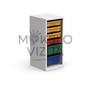 Plieninė spintelė  360x435x850 mm.