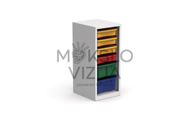 Plieninė spintelė  360x435x850 mm.