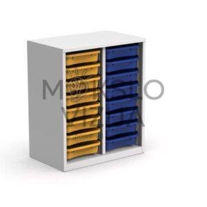 Plieninė spintelė  700x435x850 mm.