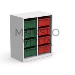 Plieninė spintelė  700x435x850 mm.