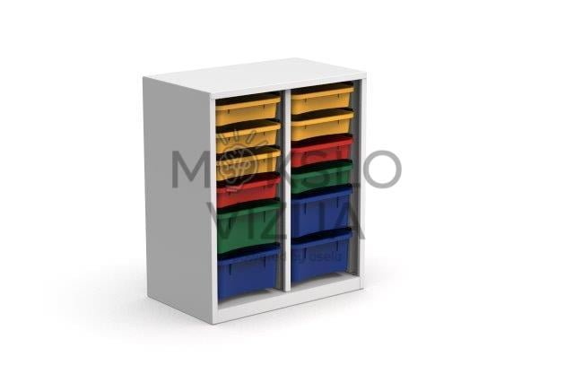 Plieninė spintelė  700x435x850 mm .