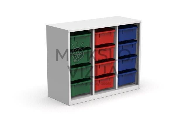 Plieninė spintelė  1040x435x850 mm.