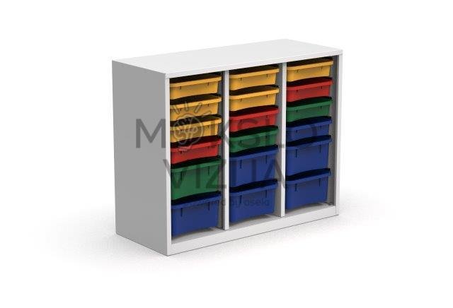 Plieninė spintelė 1040x435x850 mm.