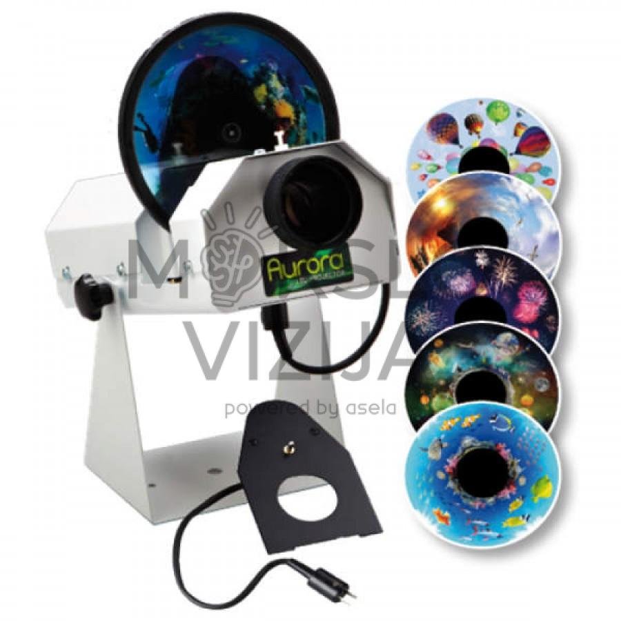 Sensorinis projektorius „Aurora” su 6 efektų ratais
