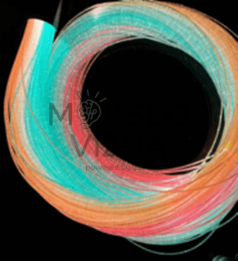 Akumuliatoriumi maitinamas UV šviesolaidžio pluoštų rinkinys