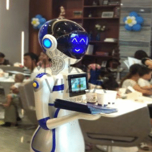 Hugo – išmanus ir žmogišką elgesį imituojantis padavėjo robotas