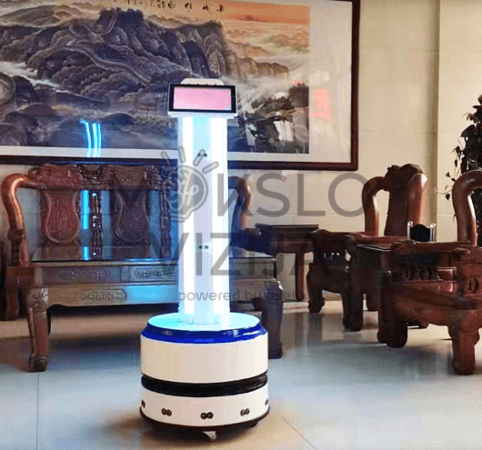 Kit – pažangus UV ir ozono dezinfekcinis robotas su balsu ir veido atpažinimu