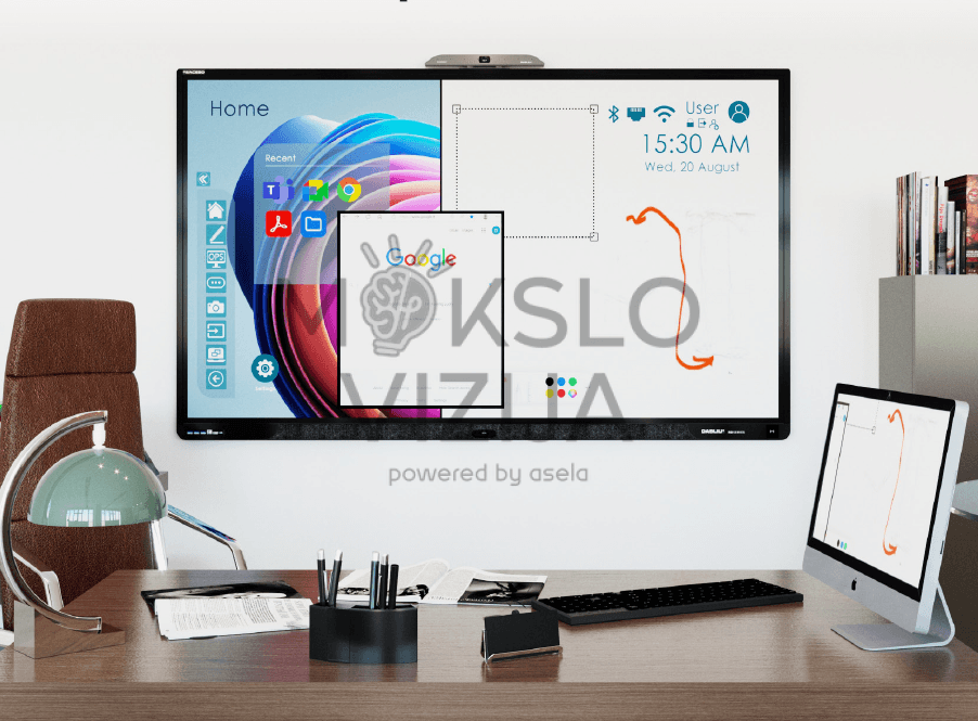 Interaktyvus ekranas su sieniniu laikikliu - Image 5