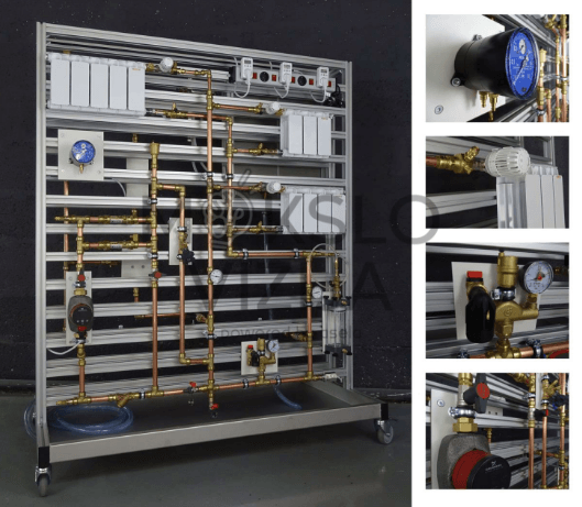 SST sistemoje įrengtų šildymo technologijų modulis