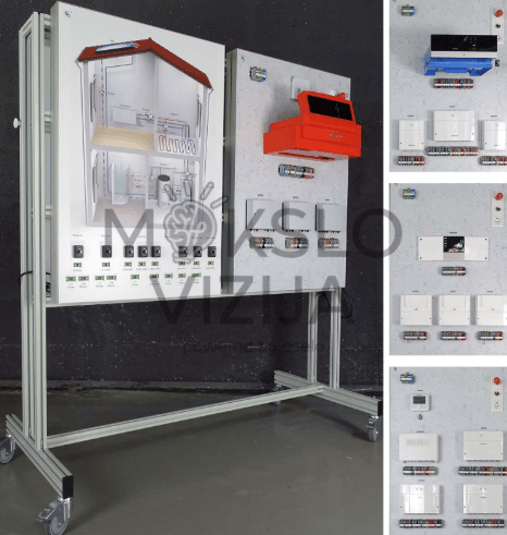 Šildymo valdymo mokymo stendas