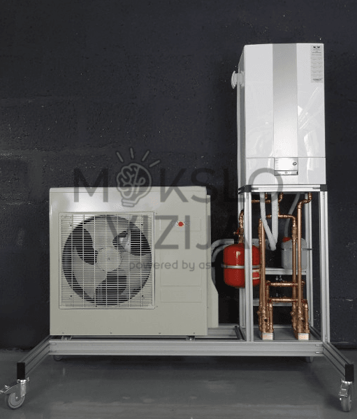 Mokymo stendas su šilumos siurbliu, sistema oras-vanduo