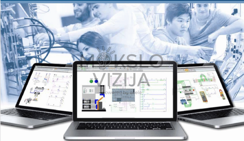 Automatikos virtualaus mokymo programinė įranga (24 darbo vietos)