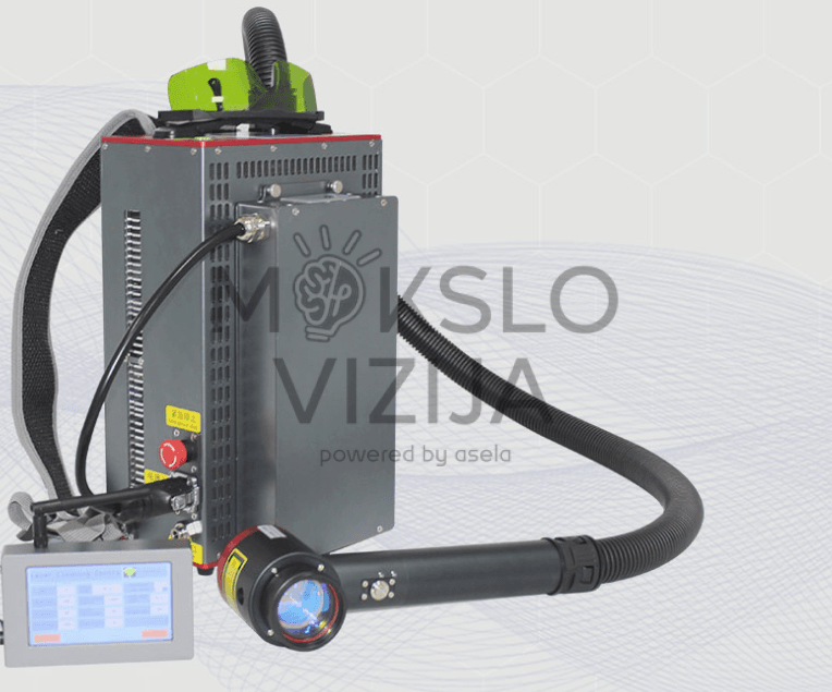 Lazerinio valymo sistema-kuprinė 100 W