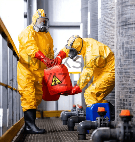 Saugaus darbo su cheminėmis medžiagomis VR modulis