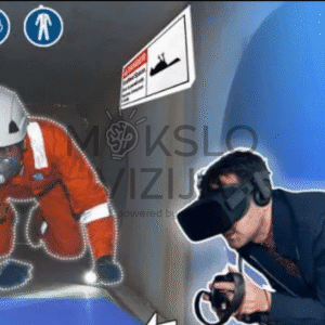 Saugaus elgesio uždarose erdvėse VR simuliatoriaus modulis