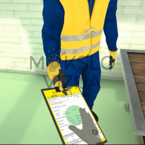 Užrakinimo ir Žymėjimo darbo saugos VR mokymo modulis