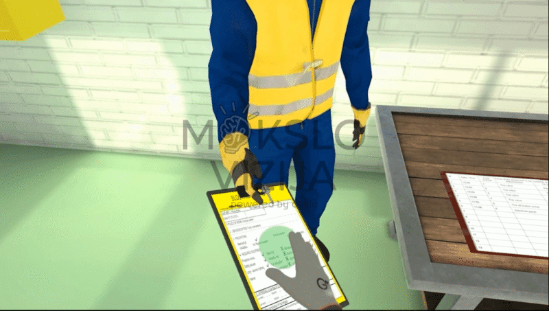 Užrakinimo ir Žymėjimo darbo saugos VR mokymo modulis