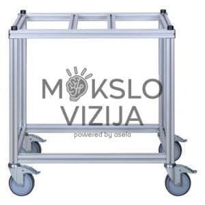 Mobilus pagrindas šilumos siurblio mokomiesiems modeliams