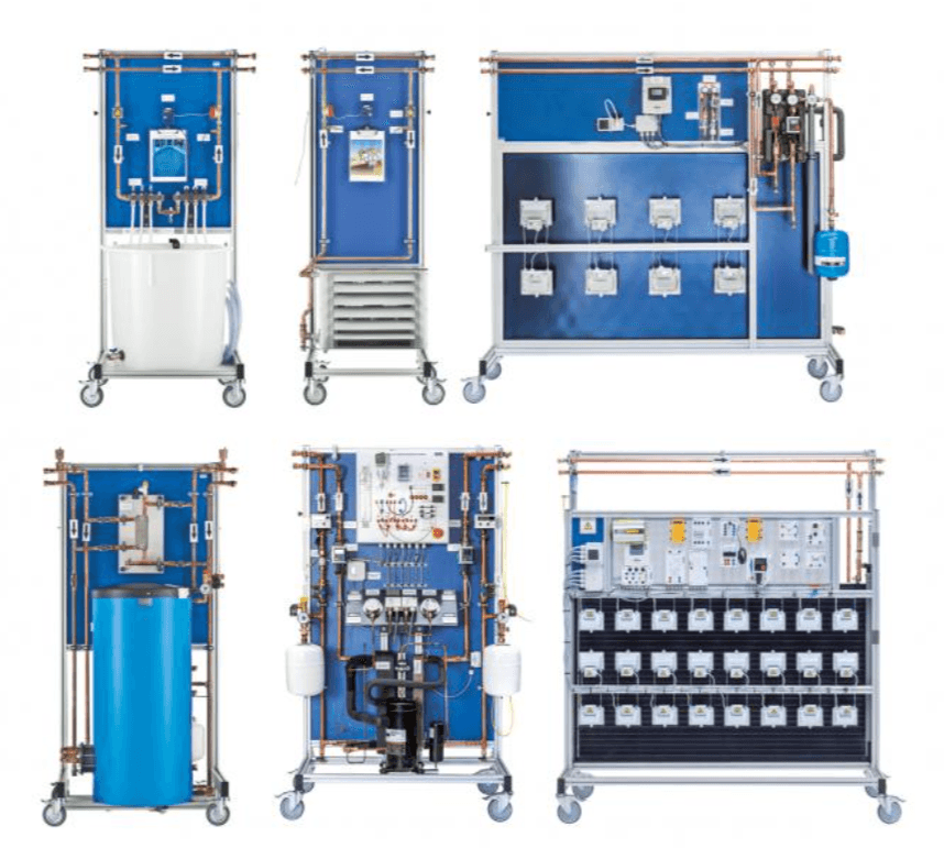 Mokymo sistema „Šilumos siurblys“ su saulės šilumine energija ir fotovoltiniais elementais