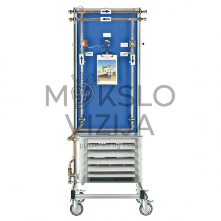 Mokymo stendas „Ventiliatorinis šilumokaitis kaip šaltinis arba šilumos imtuvas“