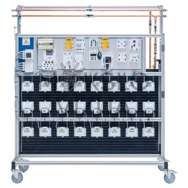 Mokymo stendas „Hibridinis kolektorius su fotovoltiniais komponentais“
